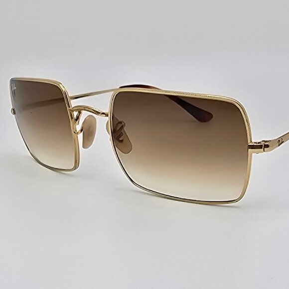 Ray-Ban RB1969 914/751 Rectangle Arista Gold Frame Brown Gradient Len Sunglasses - Picture 1 of 15